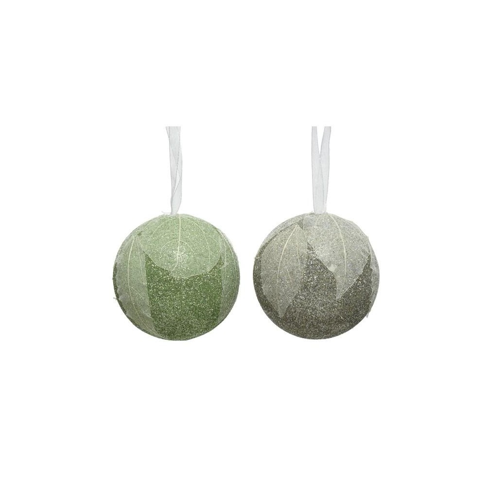 SFERA FOGLIE GREEN D8 2 ASSORT